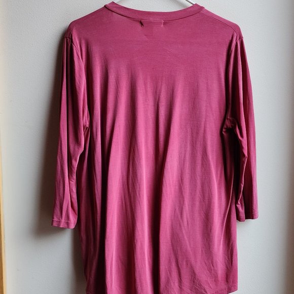 Cherish Mauve V-Neck Draped Jersey Size Medium - Picture 13 of 13